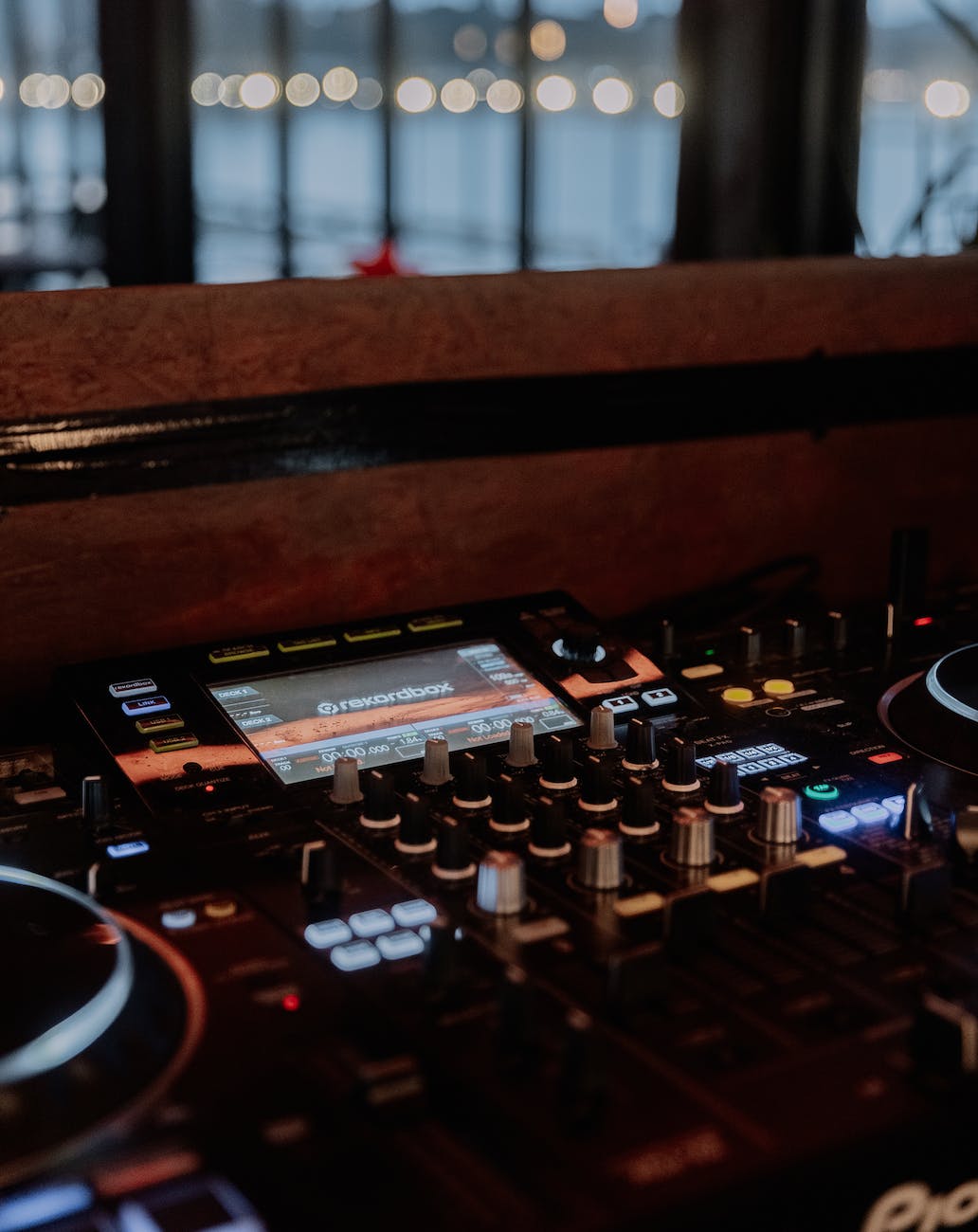 close up of sound mixer